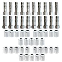Kit Caneca E Salva Vida 8mm 10mm Alumínio 50 Peças