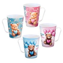 Kit Caneca Lembrancinha Chá Revelação 48 Peças Menino Menina