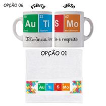 Kit Caneca Plástico+Toalhinha Autista Autismo Volta às aulas Kit Caneca Plástico+Toalhinha Autista Autismo Volta às aulas