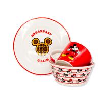 Kit Caneca Prato Tigela Breakfast Mickey Minnie Zonacriativa