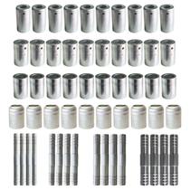 Kit Caneca Reduzida E Emenda 6 8 10 12mm Alumínio 56 Peças