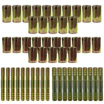 Kit Caneca Reduzida E Emenda 8mm 10mm Aço 50 Unidades Kit Caneca Reduzida E Emenda 8mm 10mm Aço 50 Unidades