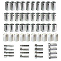 Kit Caneca Reduzida E Salva Vida 6 8 10 12mm Alumínio 56 Pçs