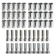 Kit Caneca Reduzida E Salva Vida 8mm 10mm Alumínio 50 Peças