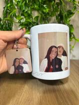 Kit Caneca Roamantica Personalizada + Chaveiro foto Personalizada - Fazemos a Arte