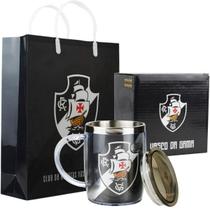 Kit Caneca Térmica Com Tampa + Sacola Vasco Da Gama 450 Ml