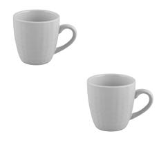 Kit Caneca Xicara Café Chá 6 Unidades Cerâmica Grafite 200Ml Kit Caneca Xicara Café Chá 6 Unidades Cerâmica Grafite 200Ml