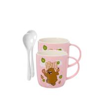 Kit Canecas de Cerâmica Pardo We Bare Bears Miniso