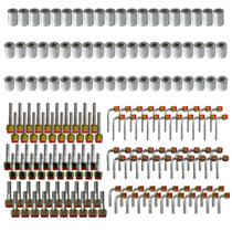 Kit Canecas E Conexões 6mm 8mm 10mm Alumínio 180 Unidades