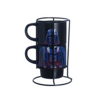 Kit Canecas Empilháveis Star Wars Darth Vader Zona Criativa Geek Xícara de Café Cerâmica 150ml Kit Canecas Empilháveis Star Wars Darth Vader Zona Criativa Geek Xícara de Café Cerâmica 150ml