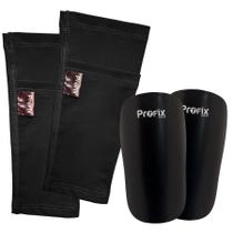 Kit Caneleira Infantil e Porta Caneleira Preto Profix Sports Kit Caneleira Infantil e Porta Caneleira Preto Profix Sports