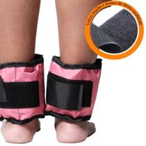 Kit Caneleira Peso Tornozeleira PAR 1kg + 2kg + 3kg Rosa Exercício Musculação Kit Caneleira Peso Tornozeleira PAR 1kg + 2kg + 3kg Rosa Exercício Musculação
