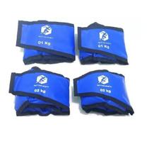 Kit Caneleira Tornozeleira De Peso 1Kg E 2Kg Perna / Braço