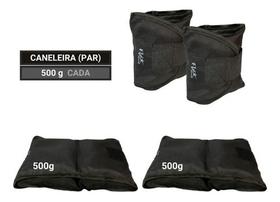 Kit Caneleira/tornozeleira De Peso 500g- Par P/ Treino - FLEX MOUVE