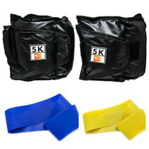 Kit Caneleira/Tornozeleira Peso 5Kg + Mini Band Níveis Leve e Média 1 Fit Kit Caneleira/Tornozeleira Peso 5Kg + Mini Band Níveis Leve e Média 1 Fit