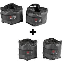 Kit Caneleiras de Peso Básicas 0,5kg + 1kg Rosa