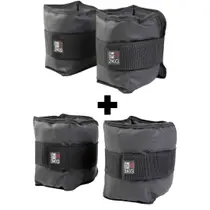 Kit Caneleiras de Peso Profissional Won Tornozeleira 2 kg 3 kg Academia Treino em Casa Musculação Parque