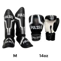 Kit Caneleiras Proteção 30 mm e Luvas de Boxe Muay Thai Escolha a Cor Kit Caneleiras Proteção 30 mm e Luvas de Boxe Muay Thai Escolha a Cor