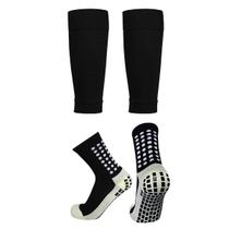 Kit Canelito Meia de Proteção Par Esportivo + Meia Antiderrapante Esportiva