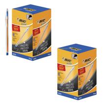 Kit caneta 0.8 cristal precisao cx 100 und bic