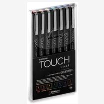 Kit Caneta Brush Artística Shinhan Touch Liner com 7 Cores