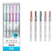 Kit Caneta colorida Esferográfica Cis Minus 5 Unidades Macia Kit Caneta colorida Esferográfica Cis Minus 5 Unidades Macia