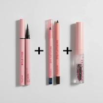 Kit Caneta Delineadora Resistente a Água Ponta Fina +Lápis De Olho Eye-catching + Gel Modelador Sobrancelha Ruby Rose Kit Caneta Delineadora Resistente a Água Ponta Fina +Lápis De Olho Eye-catching + Gel Modelador Sobrancelha Ruby Rose