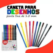 Kit Caneta Drawing Line 1mm com 10 unidades - Yins Pape