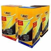 Kit caneta esf bic fina 0.8 az vm pt 150 unidades