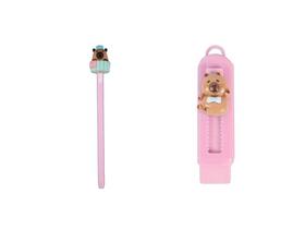 Kit Caneta Esferográfica 0.7 + Borracha Retrátil Sortidos CapyClub Tilibra Kit Caneta Esferográfica 0.7 + Borracha Retrátil Sortidos CapyClub Tilibra