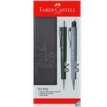 Kit Caneta Esferográfica 1.0mm + Lapiseira 0.7mm + Mina De Grafite Poly FABER-CASTELL