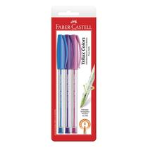 Kit Caneta Esferográfica Faber Castell - 3 cores