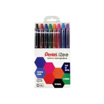 Kit Caneta Esferográfica Izee 1.0Mm 8 Unid. Pentel