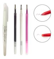 Kit Caneta Fantasminha Apaga com Calor Para Marcações Temporárias em Tecidos 3 Refil Para Reposição Kit Caneta Fantasminha Apaga com Calor Para Marcações Temporárias em Tecidos 3 Refil Para Reposição