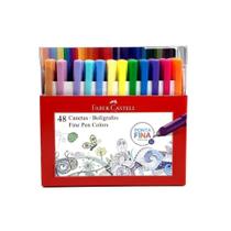 Kit Caneta Fine Pen 48 Cores 0.4mm FABER-CASTELL