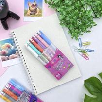 Kit Caneta Gel Pastel Rebecca Bonbon Com 6 SkyPaper