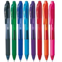 Kit Caneta Gel Pentel EnerGel-X 0.7mm Retrátil 8 cores