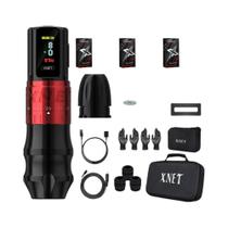 Kit Caneta Máquina De Tatuagem Sem Fio XNET Bestia Motor Coreless Curso Ajustável 2.4-4.2mm 60