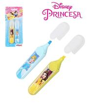 Kit caneta marca texto infantil com 2 peças - princesas disney Kit caneta marca texto infantil com 2 peças - princesas disney
