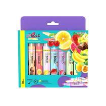 Kit Caneta Marca Texto Newpen Be Bold Frutas com Aroma C/10