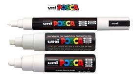 Kit Caneta Marcador Posca Branco Uni-ball Pc-3m Pc-8k Pc-17k Kit Caneta Marcador Posca Branco Uni-ball Pc-3m Pc-8k Pc-17k