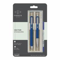 Kit Caneta Parker Vector Standard Ball Pen e Roller Ball