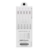 Kit Caneta Pigmentum Preta Artools 5 Traços (0.1 A 0.8 Mm) Kit Caneta Pigmentum Preta Artools 5 Traços (0.1 A 0.8 Mm)