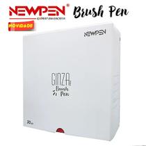Kit Caneta Pincel Brush Pen Ginza Com 30 Cores Newpen