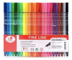 Kit Caneta Ponta Fina 24 cores Fine Line