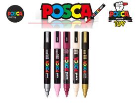 Kit Caneta Posca Pc-5m C/5 Unidades