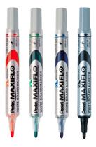 Kit Caneta Quadro Branco AZUL/PRETO/VERMELHO/VERDE - Ponta Fina