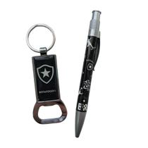 Kit Caneta Roller Ball + Chaveiro Abridor Botafogo Kit Caneta Roller Ball + Chaveiro Abridor Botafogo