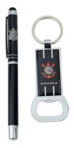 Kit Caneta Roller Ball Chaveiro Abridor Garrafas Corinthians Kit Caneta Roller Ball Chaveiro Abridor Garrafas Corinthians