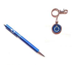 Kit Caneta Roller Ball Touchscreen chaveiro do Cruzeiro produto oficial Kit Caneta Roller Ball Touchscreen chaveiro do Cruzeiro produto oficial